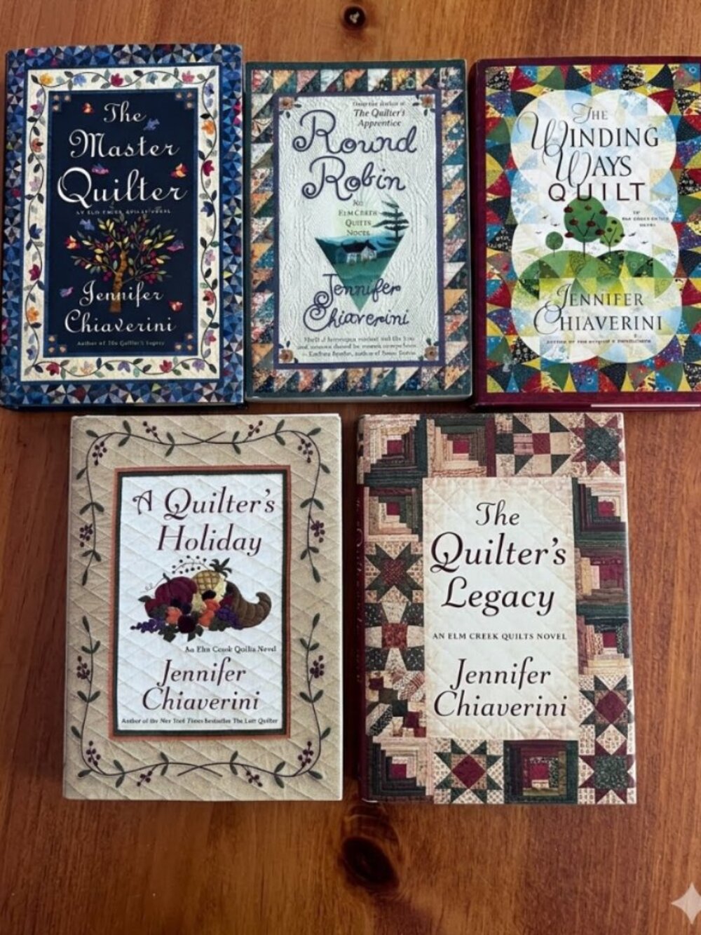 Jennifer Chiaverini Elm Creek Quilts Book Bundle Lot of 5 - Hardcover Paperback